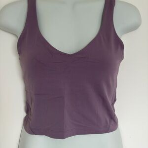 lululemon athletica Purple cropped Tank Top
